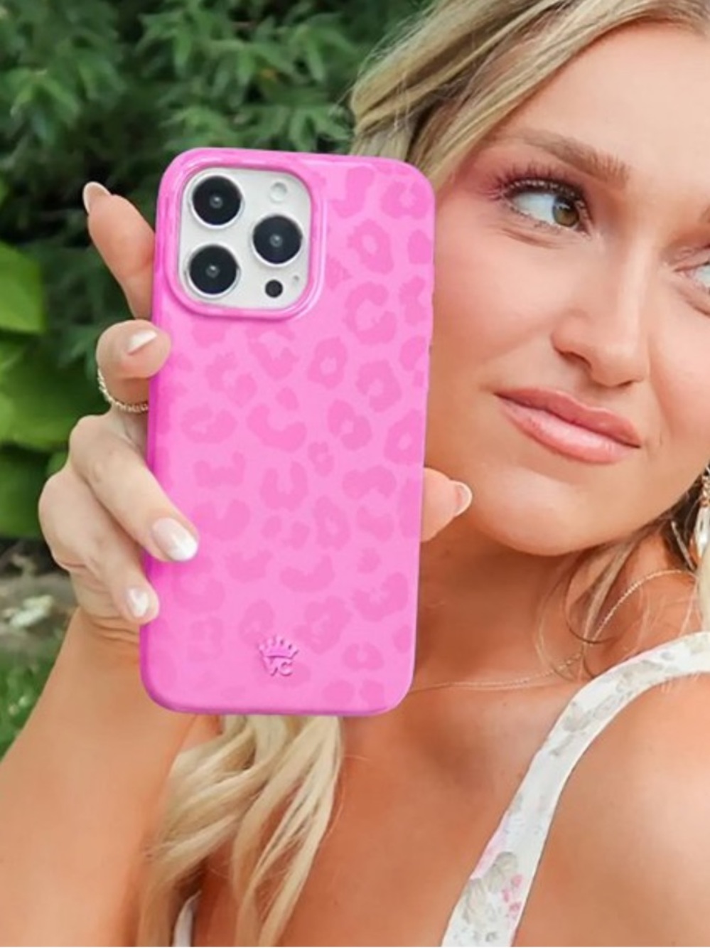 Velvet caviar hot pink leopard iPhone 16 pro max MagSafe case w/ magnetic wallet
